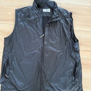 Walter Hagen Sleek Charcoal Black Performace Golf Vest Casual for Men Size L